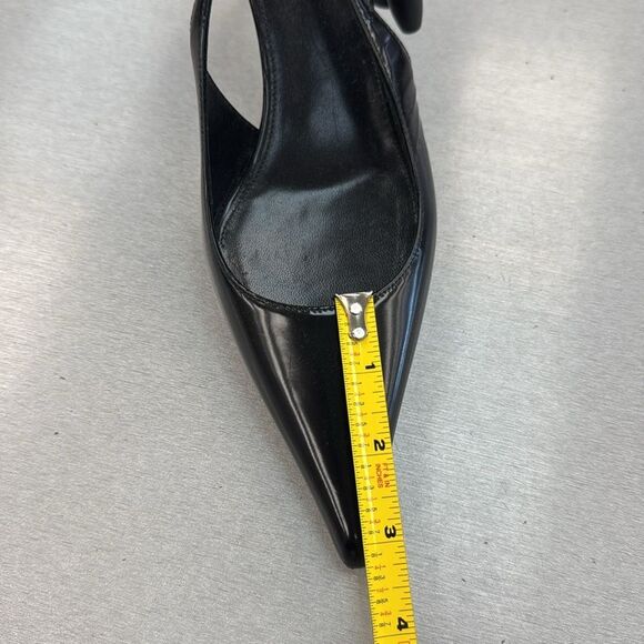 Saint Laurent Women's Black Slingback Heels - Picture 10 of 10